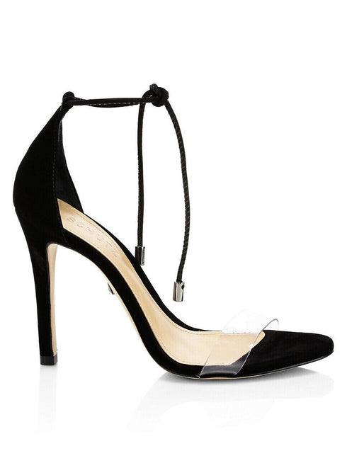 SCHUTZ Women's Josseana Open Toe Nubuck High-Heel Sandals Black Size 9B